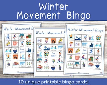 Winter Movement Bingo