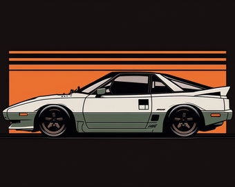 Nissan 180SX | Home Decor | Home Wall Art | Office Decor | Office Wall Art | Nursery Decor | Nursery Wall Art | Car Print | Digital Print