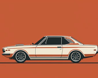 1973 Skyline | Home Decor | Home Wall Art | Office Decor | Office Wall Art | Nursery Decor | Nursery Wall Art | Car Print | Digital Print