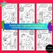 Happy Birthday Coloring Cards, 6 Fruits and Vegetable Coloring Cards ...