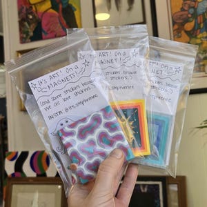 Handmade magnets, Unique refrigerator magnets, Fun fridge magnets, Artistic magnets, Creative gifts, Unique gifts, Surprise art