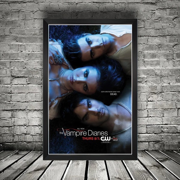 The Vampire Diaries (2009) TV Series Posters | Sci-Fi Fantasy Posters | Home & Game Room Decor | House Warming Gifts | Decorative Wall Art