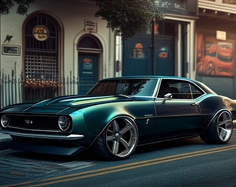 1967 Camaro SVG, Classic Muscle Car Wall Art (Digital Download)