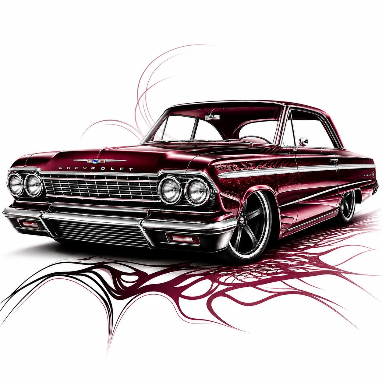 1963 Chevy Impala Wall Art - Etsy
