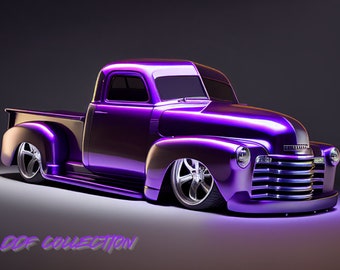 1957 Chevy Truck PNG, Vintage Pickup, Classic Chevrolet Digital Download