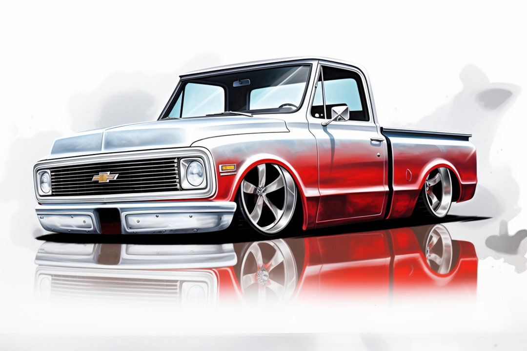 1971 Chevy C10 PNG, Vintage Pickup Truck, Classic Chevrolet Digital ...
