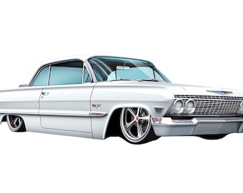 CHEVROLET　Impala63 coupe A3Poster il_340x270.5944152087_4ra7.jpg