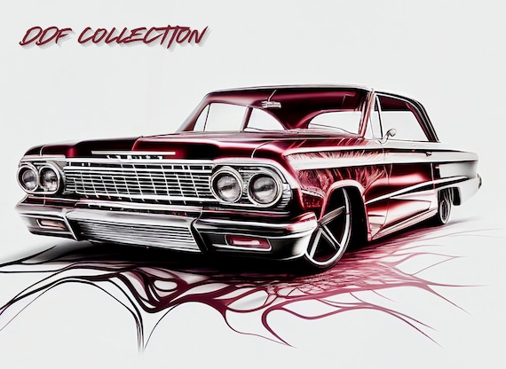 CHEVROLET　Impala63 coupe A3Poster CHEVROLET Impala63 coupe A3Poster 1963 Chevrolet Impala