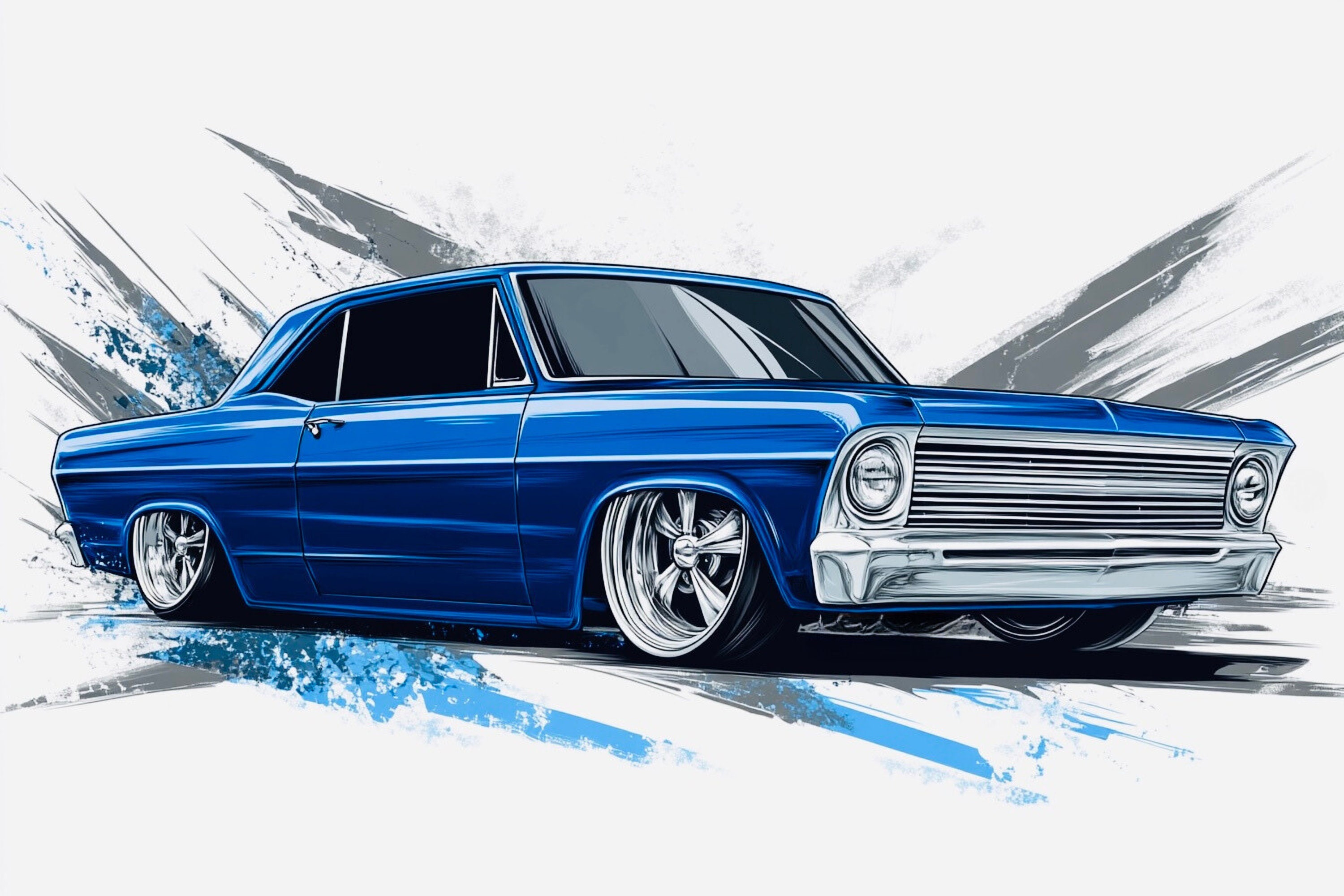 1967 CHEVROLET NOVA SS アメ車 インテリア 輸入雑貨 置物 Jada 1/24 箱入り ミニカー 1967 CHEVROLET IMPALA グレー