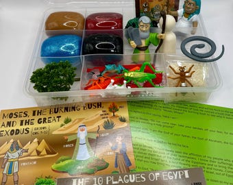 Moses and the 10 Plagues Sensory Play Dough Kit