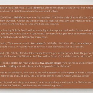 David and Goliath Bible Story Play Dough Sensory Kit bild 5