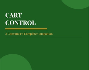 Cart Control Grocery Budget Planner: Save Money (Instant Download)