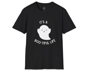 It's a Boo-tiful Life Happy Ghost Unisex Softstyle T-Shirt