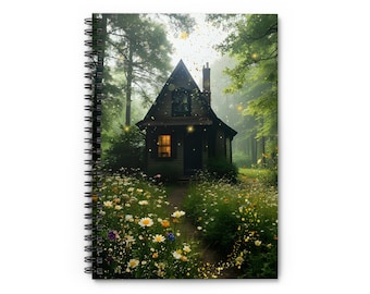 Summer Fireflies Spiral Notebook: Ruled Journal for Writing & Doodling