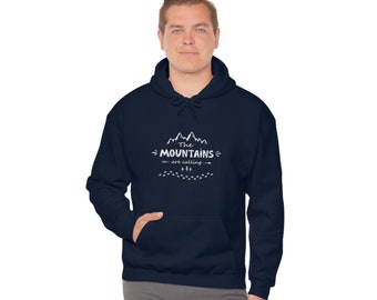 The Mountains Are Calling Unisex Heavy Blend Hooded Sweatshirt