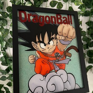 若玉龍 8x10 ガラス絵