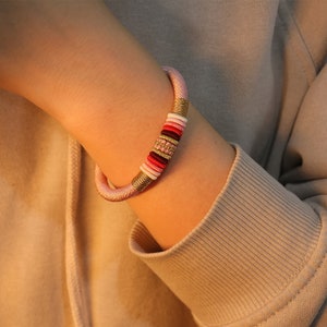 Red Dragon Knot Bracelet, Lucky Cotton Rope Amulet image 8