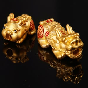 24K 999 純金貔貅、龍チャームペンダント、ブレスレット用 24K 999 純金貔貅、龍チャームペンダント、ブレスレット用