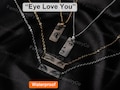 Personalized Human Eyes Necklace for Women/Men - "Eye Love You", Engraved Your Eye Photo, Gift for Her/Him, Christmas product logo