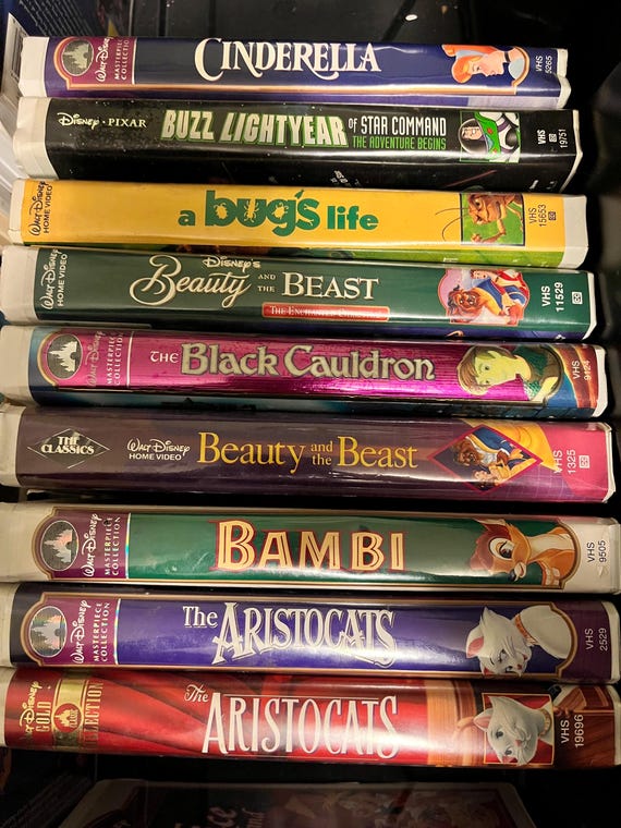 Walt Disney VHS Collection- Aristocats, a Bugs Life, Bambi