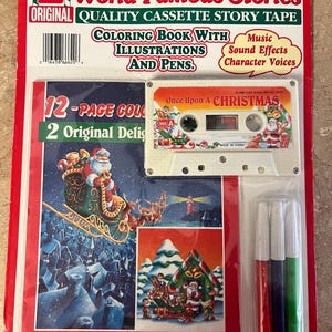 トニー - 1988年製カセットテープ クリスマスストーリー ぬり絵とペン付き - 未開封