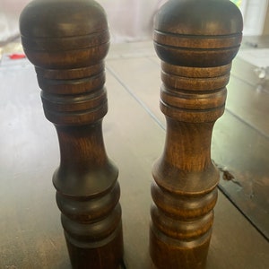 Himark Wooden Salt and pepper shaker 7 inches tall