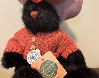 20e anniversaire de Mrs perdrix BOYDS Bears chat noir #919750 automne