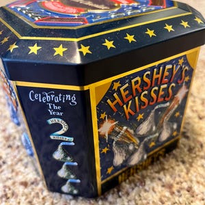 1999 Hershey Kisses limited edition Celebrating  the year 2000 commemorative tin