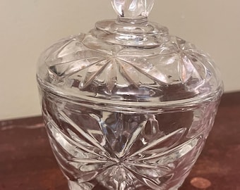 Azucarero cubierto con forma de estrella de David de Anchor Hocking