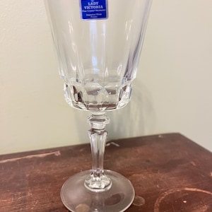 vintage Lady Victoria Fine Crystal stemware wine glasses  Chantelle pattern, imported from France set of 4