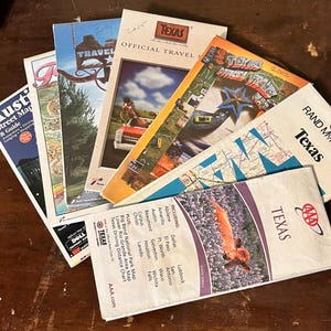 Carte routière du Texas réalisée dans les années 2000 Cartes routières du Texas fabriquées à Austin