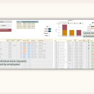 Leave Table Example Employee Absence Tracker, Leave Balance Calculation, Human Resource ...