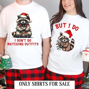 Couple Matching Christmas Pajamas, Funny Christmas Pajama Shirts for Couples, Boyfriend Girlfriend Xmas Jammies, Husband Wife Holiday PJs