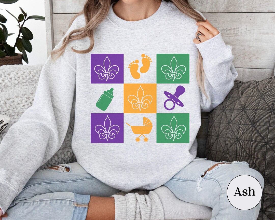 mardi gras pregnant shirt
