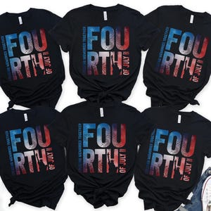 4th of July Family Shirts, Fourth of July Group TShirts, Family Matching Independence Day Tees, Patriotic Friends Group Fireworks Shirts