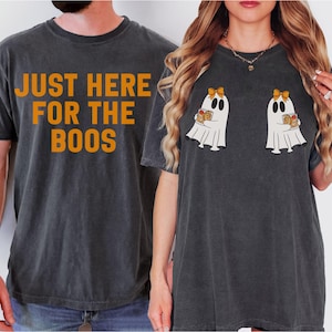 Funny Couples Halloween Shirts, Drinking Halloween Matching Shirts for Couples, Comfort Colors Couple Halloween Party Tees, Adult Humor