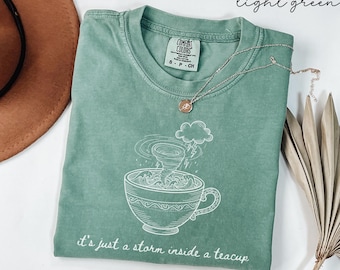 Comfort Colors Storm Teacup Shirt, Opalite Shirt, Showgirl Era T-Shirt, 2025 New Album Tee, Gift for Daughter or Sister, Pop Concert Outfit