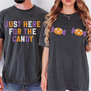 Funny Couples Halloween Shirts, Adult Humor Halloween Matching Shirts for Couples, Comfort Colors Couple Halloween Party Tees