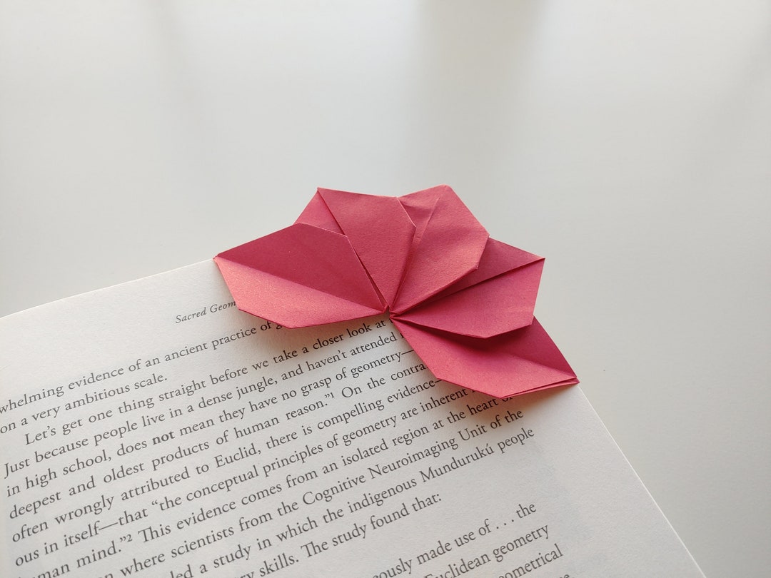 Origami Flower Bookmark Sets Etsy
