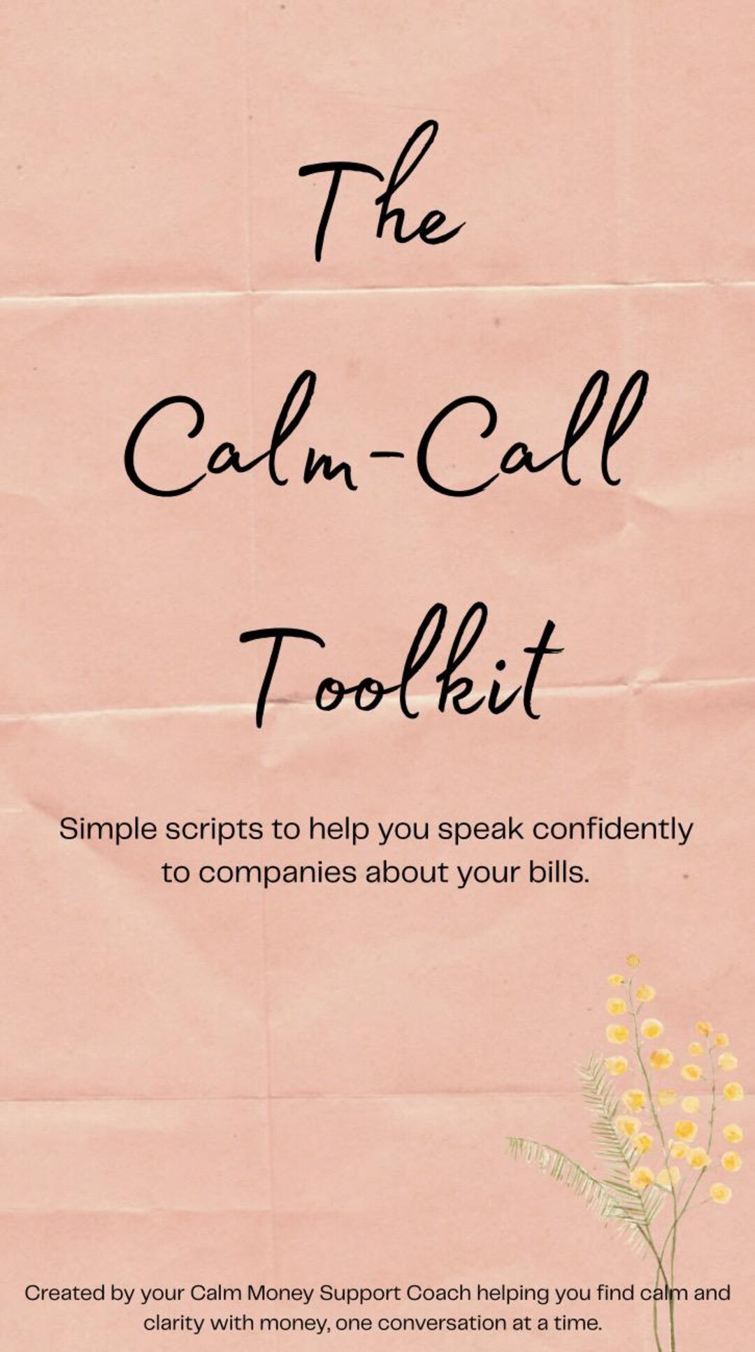 Calm Call Script Kit - Reduce Bills, Negotiate Payments & Stau ...