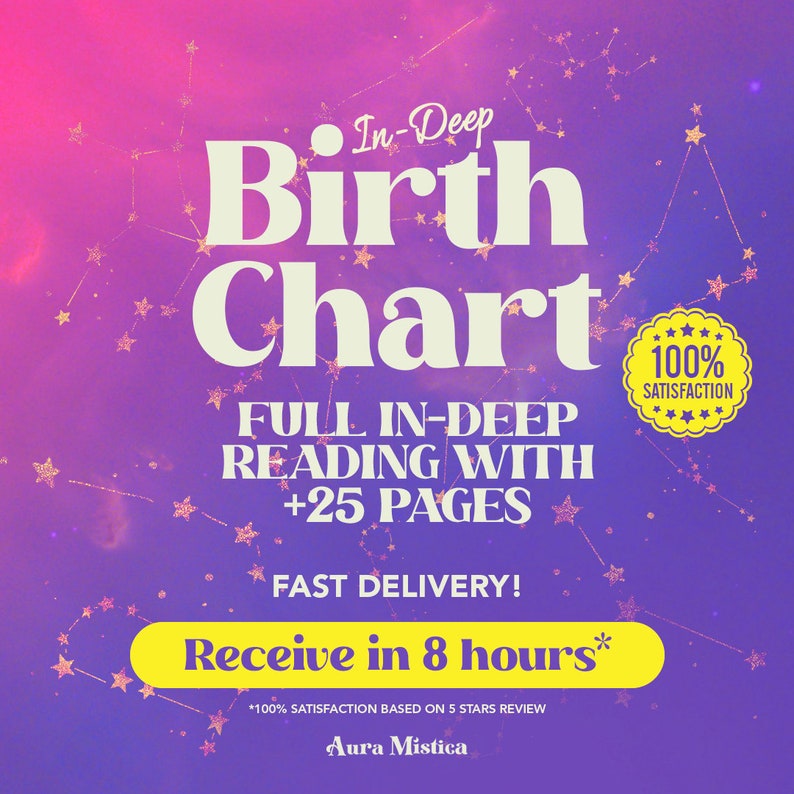 Astrology Reading Birth Chart Reading Natal Chart Reading Etsy