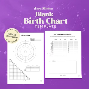 Astrology Wheel, Birth Chart Template, Astrology Printable, Blank Natal Chart Template, Zodiac Wheel, Astrologer Worksheet, Astrology PDF