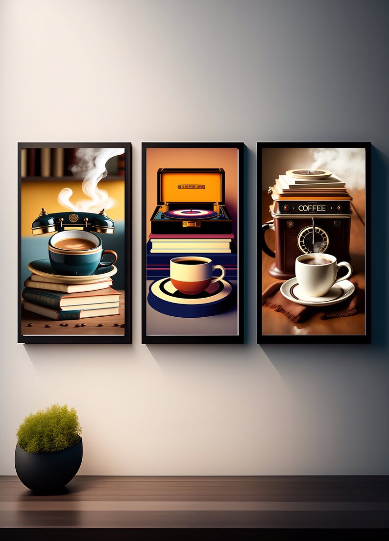 Coffee Wall Art Posters Unique Coffee Art Gift Home Office Etsy