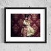 Noble Rabbit Vintage Portrait Landscape, Victorian Bunny Painting, Dark ...
