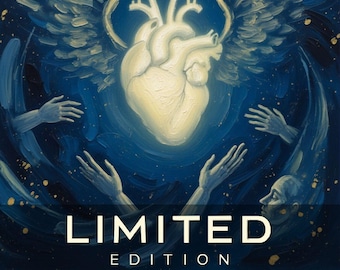 Heart With Wings Art - Freedom Symbol Print | Limited 85 Copies | GOKAMI