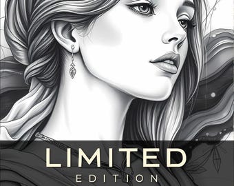 Mystical Woman Portrait - Celestial Hair Print | Limited 180 Copies | GOKAMI