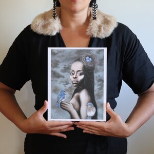 PAPER PRINT &quot;Mother Bird&quot; By Raina Bird 8&quot;x10&quot; on fine art paper