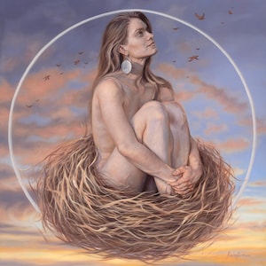 ORIGINAL PAINTING &quot;Communion&quot; by Raina Bird