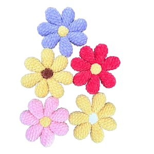 Flower Crochet Pillow, Daisy Flower Pillow, Flower Pillow, Decorative Pillow, Throw Pillows, Nursery Decor, Pillow