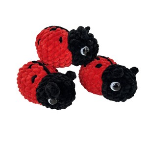 Baby Ladybug , crochet ladybug, Plushie, Mini Ladybug , Desk pet